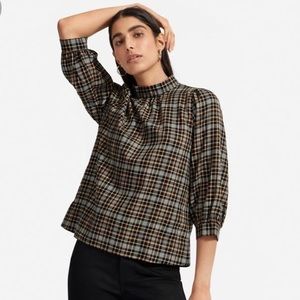 Everlane flannel mockneck